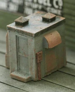 HO Building roof CHASE HOUSE and roof access structure COMES PAINTED 1/87 scale - Picture 1 of 1