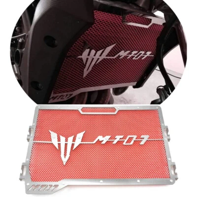 For 2015 - 2020 MT07 FZ07 Aluminum Radiator Grille Guard Cover Protector - Imagem 1 de 3