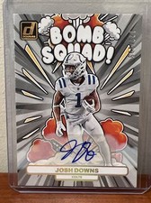 2023 Panini Donruss Josh Downs Bomb Squad Auto # 122/199 Indianapolis Colts RC