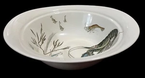 RARE Vintage JOHNSON BROTHERS~FISH~DESIGN #1~MCM~ENGLAND~Large Deep Serving Bowl - Picture 1 of 3