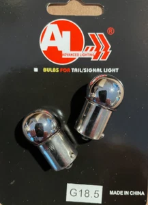 97A 97 Amber CHROME G18 Bulb for Brake Tail Light Turn Signal Side Marker Light - Bild 1 von 2