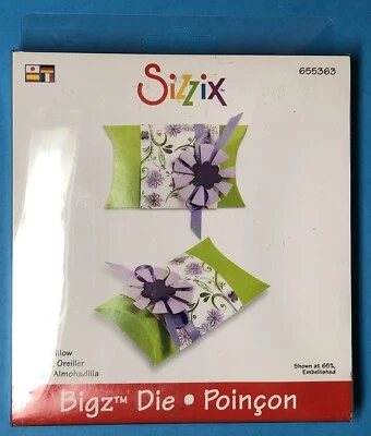 Sizzix Bigz Box, Kissen Stanzschablone 655363 Geschenke Geschenke Süßigkeiten Urlaub Spezial - Bild 1 von 2