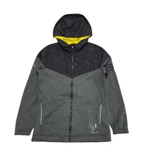 Adidas Grey Zipped Sports Hoodie Uk Boy's Age 15-16 Years D210 - Picture 1 of 7