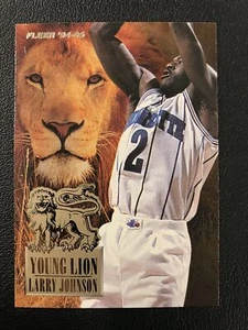 1994-95 Fleer #3 Larry Johnson Young Lions Charlotte Hornets - Picture 1 of 2