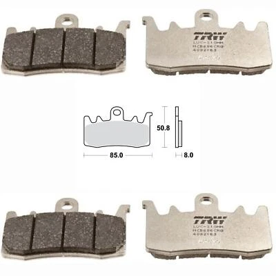 2x TRW Racing Pastiglie Freni Anteriori per BMW R1200RS ABS LC 2015-2018 S1000XR - Immagine 1 di 3