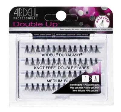 Ardell Eyelash Double Up DuraLash Knot-Free Flare Medium Black #61485 (4 Pack) - Image 1 of 2