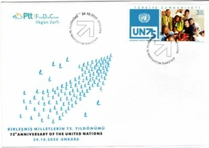 Turkey 2020 United Nations 75th year FDC (big size) - Picture 1 of 1
