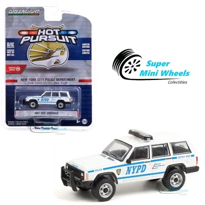 Greenlight 1:64 - Hot Pursuit - Jeep Cherokee 1997 - (NYPD) #42960-C Foto 1 de 2