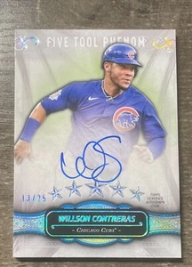 2021 Topps Five Star Five Tool Phenom Willson Contreras Auto 13/25 Chicago Cubs - Picture 1 of 2