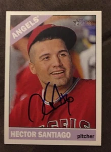 Tarjeta de béisbol autografiada firmada autografiada por Héctor Santiago 2015 Topps Heritage 316 - Imagen 1 de 1