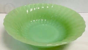 *Vintage*Fire King*Jadeite Jadite*Swirl*Serving*Bowl*24261D S128 - Picture 1 of 5