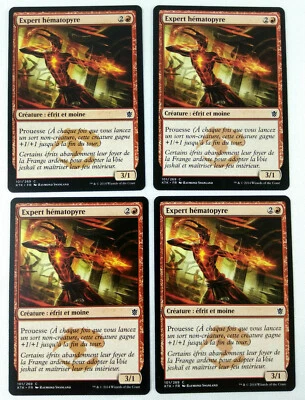 Mtg Magic Playset 4x Expert Hematopyre Bloodfire Khans De Tarkir Exc Vf - Image 1 of 2