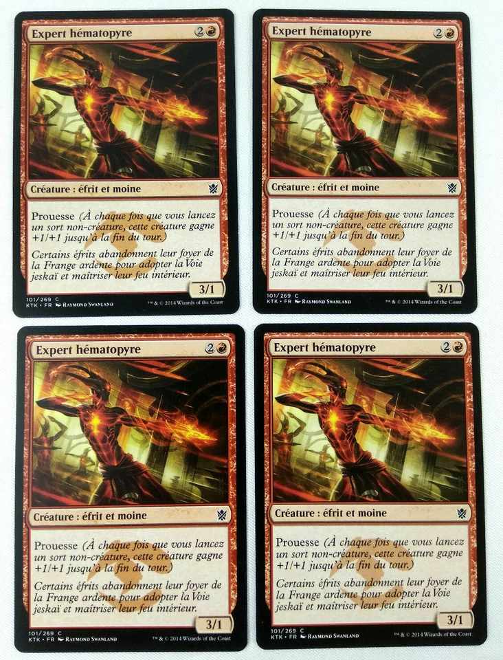 Mtg Magic Playset 4x Expert Hematopyre Bloodfire Khans De Tarkir Exc Vf - Image 1 of 2