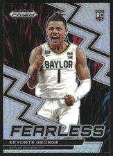 2023-24 Panini Prizm Draft Picks Fearless Prizms Silver #14 Keyonte George 