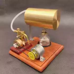 Single Cylinder Power Generation Stirling Engine Mini Motor Model Education Toy - Picture 1 of 7