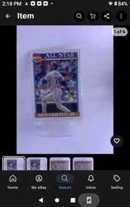 1991 Topps #392 Ken Griffey Jr - All Star Card - Near Mint - Bild 1 von 3