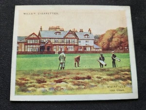 1924 Wills Golfing Card # 12 Muirfield (VG/EX) - Picture 1 of 3