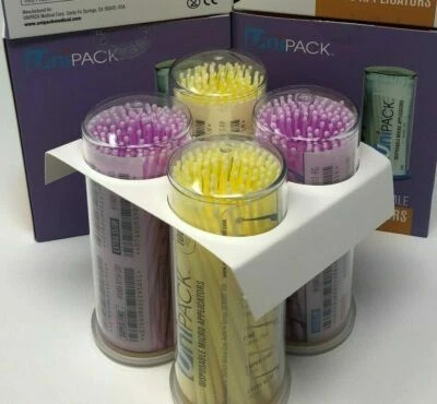 4x100pcs Dental Microbrush Applicators Tips Regular Fine Super Fine UniPack