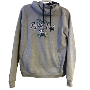 Vintage Notre Dame Mock Neck Sweatshirt Hoody Size med Fighting Irish! - Bild 1 von 1