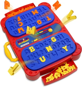 Pop Up Brettspiel 2 Spieler, Vorschulspiel mit Alphabet Puzzleteile Alter 3+ - Bild 1 von 12