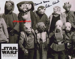 STAR WARS Cast Roberts & Stone Signed Original Autographed Photo 10x8 Coa/Loa #5 - Picture 1 of 1