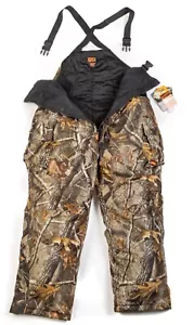 NRA Outdoors RealTree Hardwoods Camo Insulated Bib Overalls - XLG - Waterproof - Picture 1 of 15