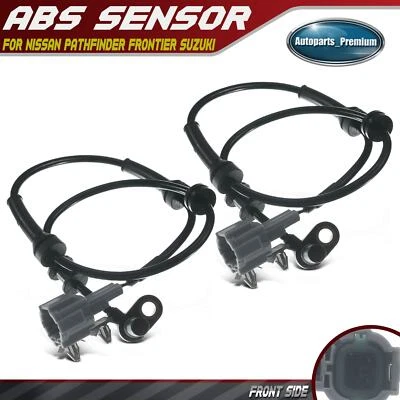 2x  Front LH & RH ABS Speed Sensor for Nissan Pathfinder Frontier Xterra Suzuki - Image 1 of 4