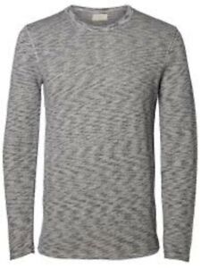 Selected Crew Neck Sweatshirt Grey Mens' Size XL TD191 HH 04
