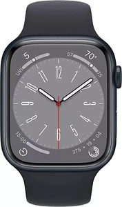Apple Watch Series 8 45mm GPS+Cellular Black Band Unlocked Good Condition - Picture 1 of 1