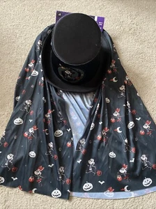 Disney Mickey Mouse Cape/Umhang & Zylinderhut George Jungen Verkleidung Neu mit Etikett Neu - Bild 1 von 5