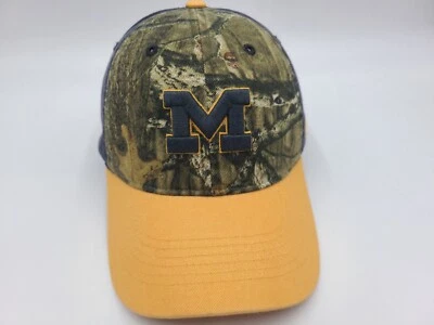 University of Michigan Wolverines Camo Zephyr Strapback Adjustable Hat Cap NCAA - Image 1 of 4