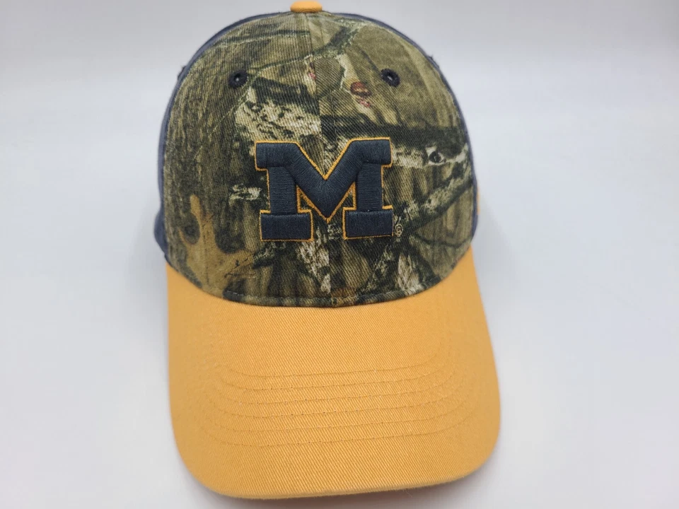 University of Michigan Wolverines Camo Zephyr Strapback Adjustable Hat Cap NCAA - Image 1 of 4