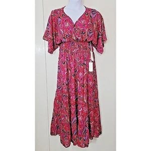 Anthropologie Boemo Skirt Blouse Womens XL Boho 2 Pc Set Peasant Paisley NWT - Picture 1 of 13