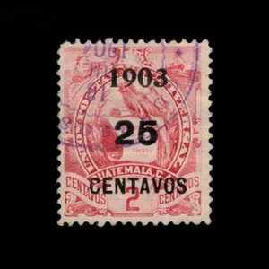 Guatemala, Scott 125, National Emblem Overprinted, 1903, used - Picture 1 of 2