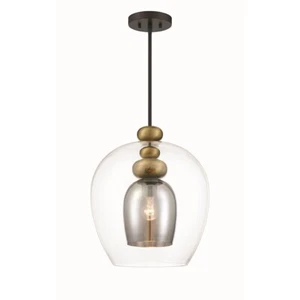 Minka Metropolitan Amesbury 1 Light Pendant, French Bronze/Gold - N6660-865 - Picture 1 of 1