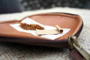 Drehertasche Smokertasche Geldbörse EC-Karten Wallet ECHT LEDER Unterlage POUCHZ - Bild 1 von 28