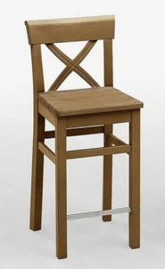 Barhocker Sitzhöhe 65cm gelaugt geölt Kiefer Bistrostuhl Barstuhl Massivholz - Bild 1 von 3