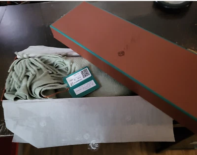 Bufanda de cachemir Loro Piana verde oliva 100 % auténtica con caja de regalo Foto 1 de 4