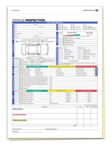 500 Generic F Series Multi-Point Inspection # 72905 / 8.5" x 11.75" / 2 Part - Picture 1 of 1