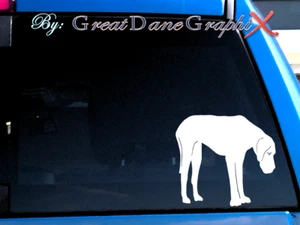 Great Dane #4 -Vinyl Decal Sticker -Color Choice -HIGH QUALITY - Picture 1 of 2