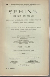 ESFINGE, EGIPCIO, REVISIÓN CRÍTICA, ARQUEOLOGÍA, CIENCIA, Vol XII Fasc III - Imagen 1 de 1