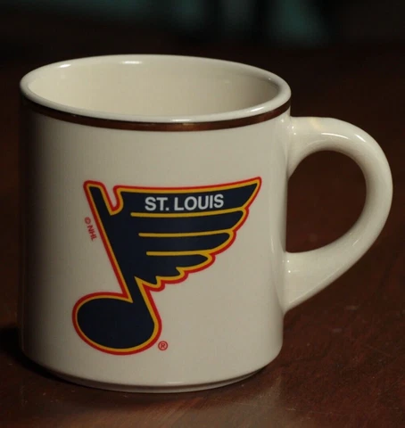Vintage 90s St. Louis Blues Coffee Mug NHL Hockey Cup Cover