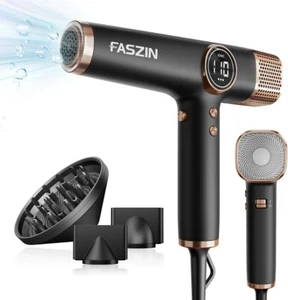 Faszin Hair Dryer, Lightweight Blow Dryer with 110,000 RPM High-Speed for Fast D - Picture 1 of 7