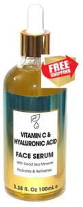 Hyaluronic Acid & Vitamin C / Face Serum Hydrates & Refreshes 3.38 fl oz - Picture 1 of 4