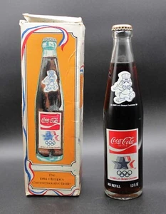 1984 Olympics Commemorative Coca Cola Bottle with Box! Good Condition! - Picture 1 of 7