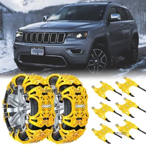 6x Car Wheel Snow Tire Chains Anti-Skid Emergency Winter For Jeep Grand Cherokee - Picture 1 of 19
