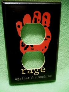 RAGE AGAINST THE MACHINE design wrapped paper outlet cover. - Picture 1 of 2