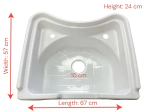 Replacement Head Spa Sink – Lightweight Plastic Bowl for Salon Use - Picture 1 of 1