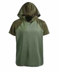 ID IDEOLOGY Little Boys Colorblocked Hooded T-Shirt Bronze Green Size 6 NWT - Picture 1 of 6