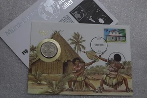 🧭 🇫🇯 FIJI 20 CENTAVOS 1987 CUBIERTA DE MONEDA B64 #12 - Imagen 1 de 5